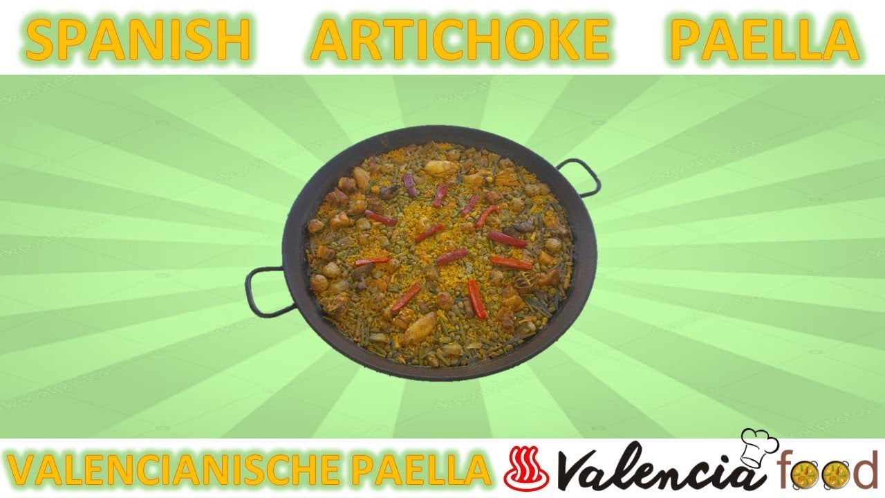 Original 〖 artichoke paella recipe 〗 & beans Typical spanish paella